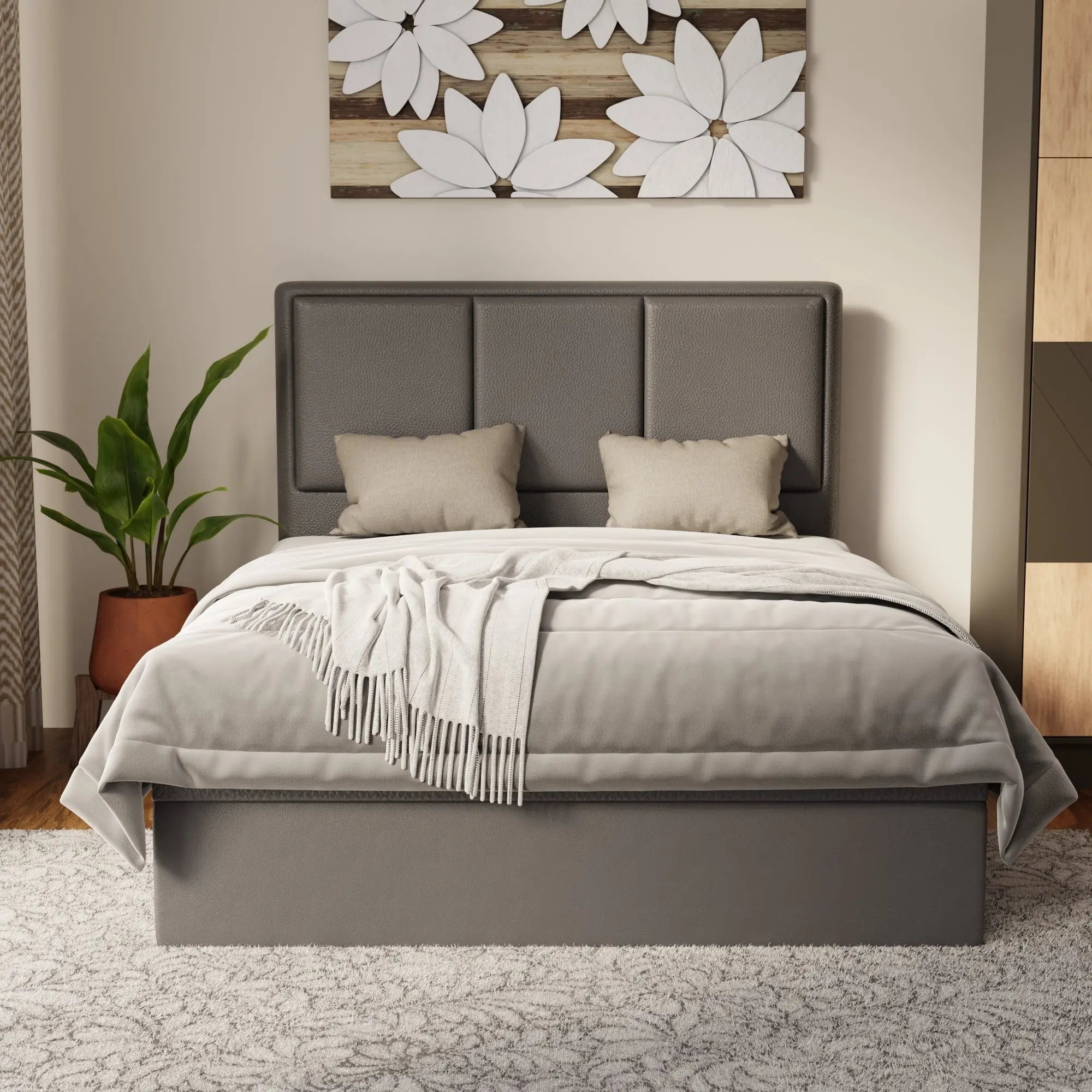 Faux-Leather-Bed Esteller