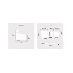 Fiorin Fabric Sectional Sofa (Pet Friendly & Easy Clean) - Esteller