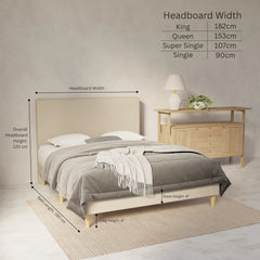 Kira Genuine Leather Bed Frame SSE