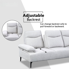 Felize Fabric Adjustable Backrest Corner Sofa (Pet Friendly & Easy Clean) KH