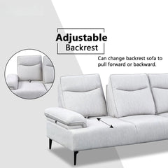 Felize Fabric Adjustable Backrest Corner Sofa (Pet Friendly & Easy Clean) KH