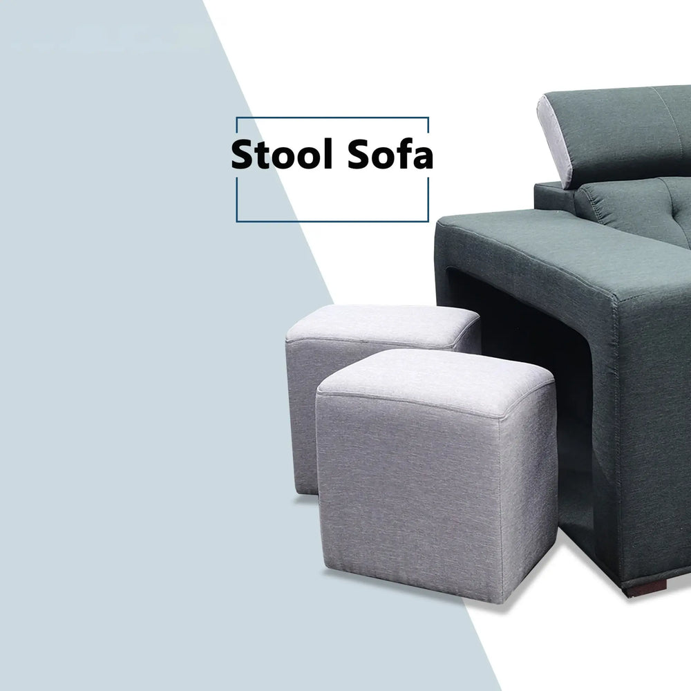 Orlyn Fabric Corner Adjustable Headrest Sofa (Sectional) (Pet Friendly & Easy Clean) - Esteller