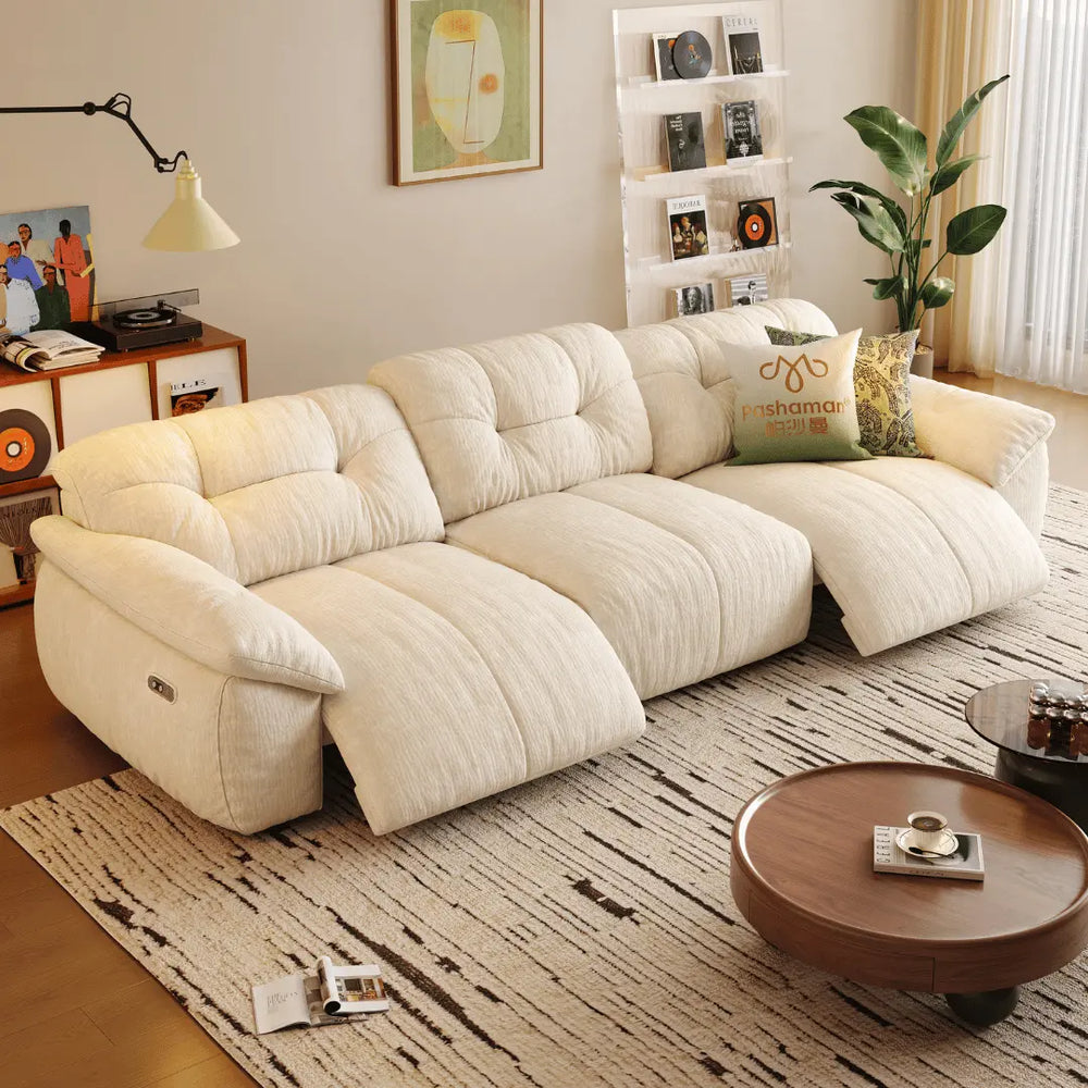 Lorenza Fabric Recliner Sofa (Water Repellent) - Esteller