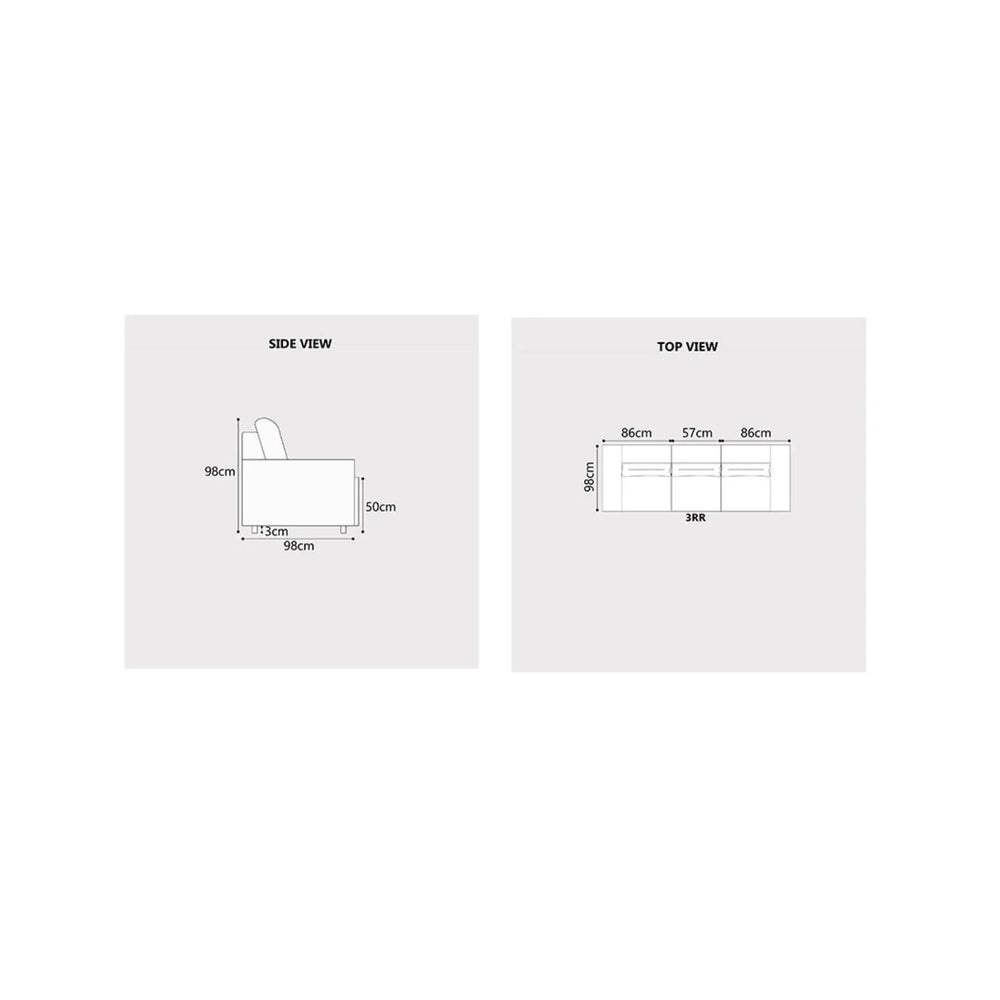 Sylva Fabric Recliner Sofa (Pet Friendly & Easy Clean) - Esteller