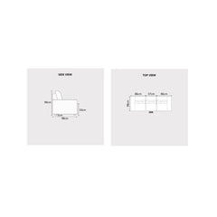 Sylva Fabric Recliner Sofa (Pet Friendly & Easy Clean) - Esteller