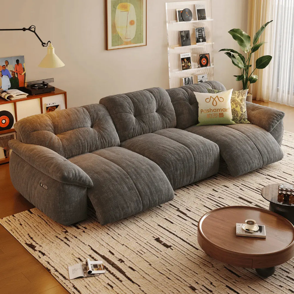 Lorenza Fabric Recliner Sofa (Water Repellent) - Esteller