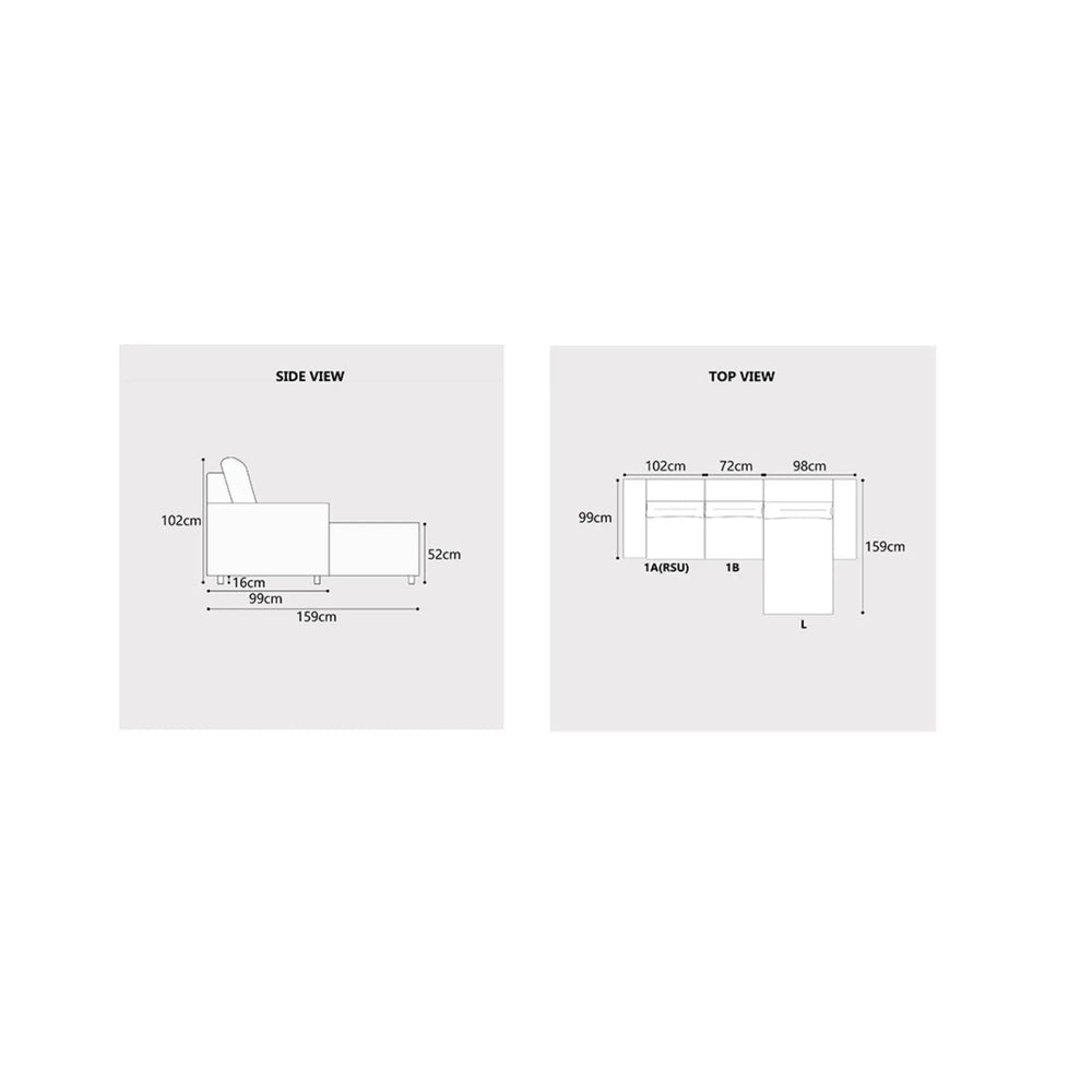 Xyrel Fabric Recliner L-Shaped Sofa (Pet Friendly & Easy Clean) - Esteller
