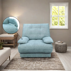 Brynnor Fabric Adjustable Armrest Sofa - Esteller