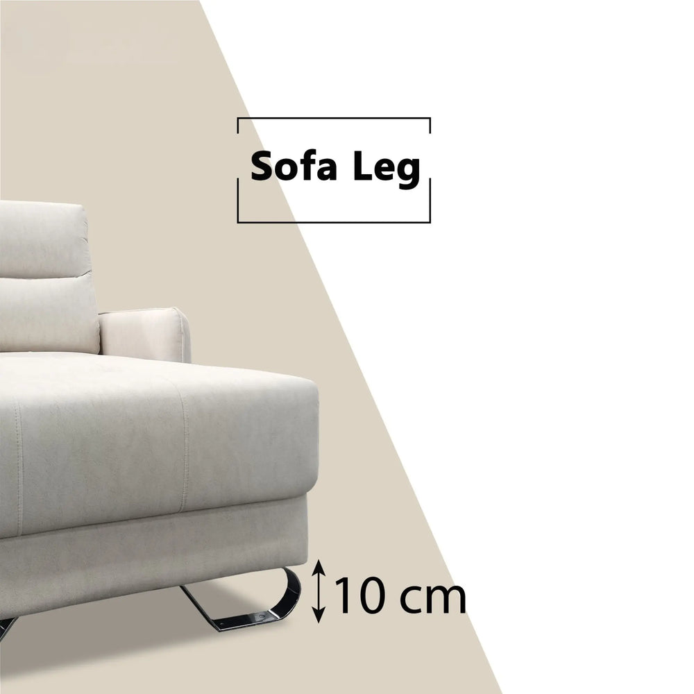 Yariel Fabric Adjustable Backrest L-Shaped Sofa (Pet Friendly & Easy Clean) KH