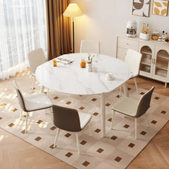 Verilon White Extendable Dining Set - Esteller