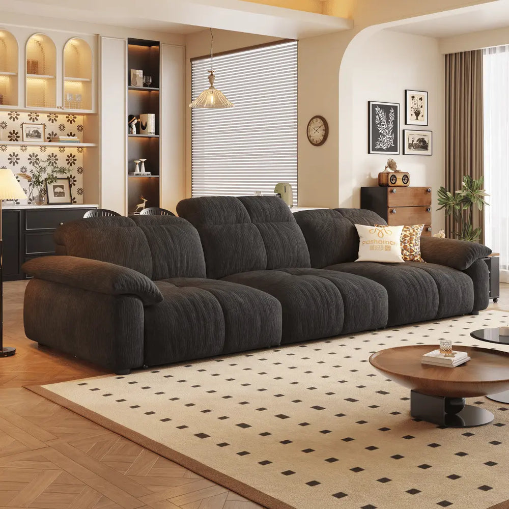 Wriggs Fabric Electric Sofa Bed (Water Repellent & App + Remote Control) - Esteller