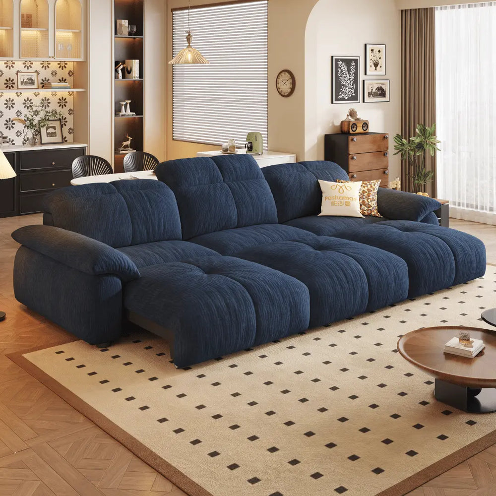 Wriggs Fabric Electric Sofa Bed (Water Repellent & App + Remote Control) - Esteller