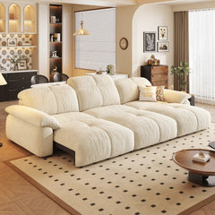 Wriggs Fabric Electric Sofa Bed (Water Repellent & App + Remote Control) - Esteller