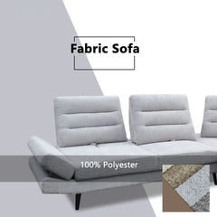 Xandor Fabric Adjustable Backrest & Armrest Corner Sofa (Pet Friendly & Easy Clean) - Esteller