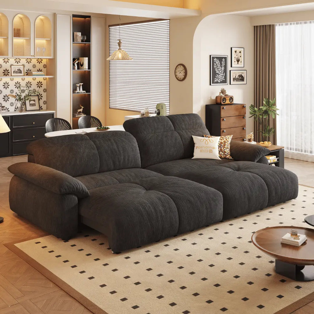 Wriggs Fabric Electric Sofa Bed (Water Repellent & App + Remote Control) - Esteller