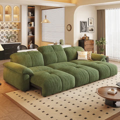 Wriggs Fabric Electric Sofa Bed (Water Repellent & App + Remote Control) - Esteller
