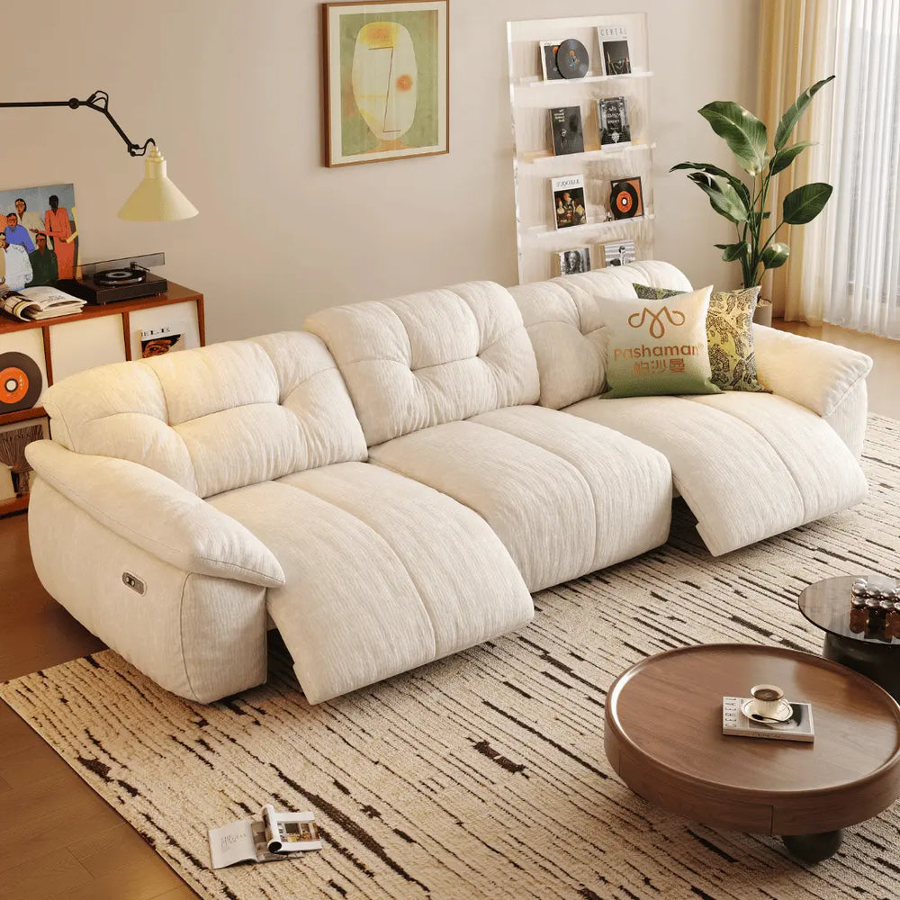 Lorenza Fabric Recliner Sofa (Water Repellent) - Esteller
