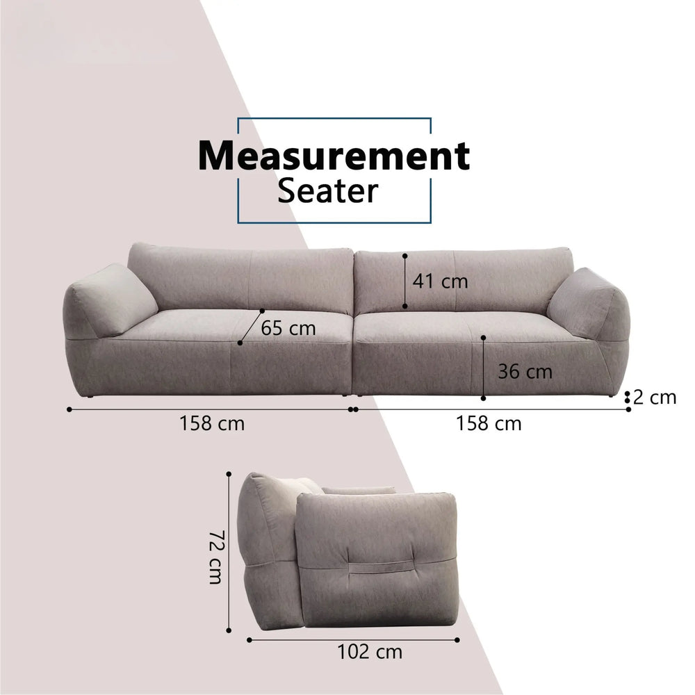 Cyron Fabric Sectional Sofa - Esteller