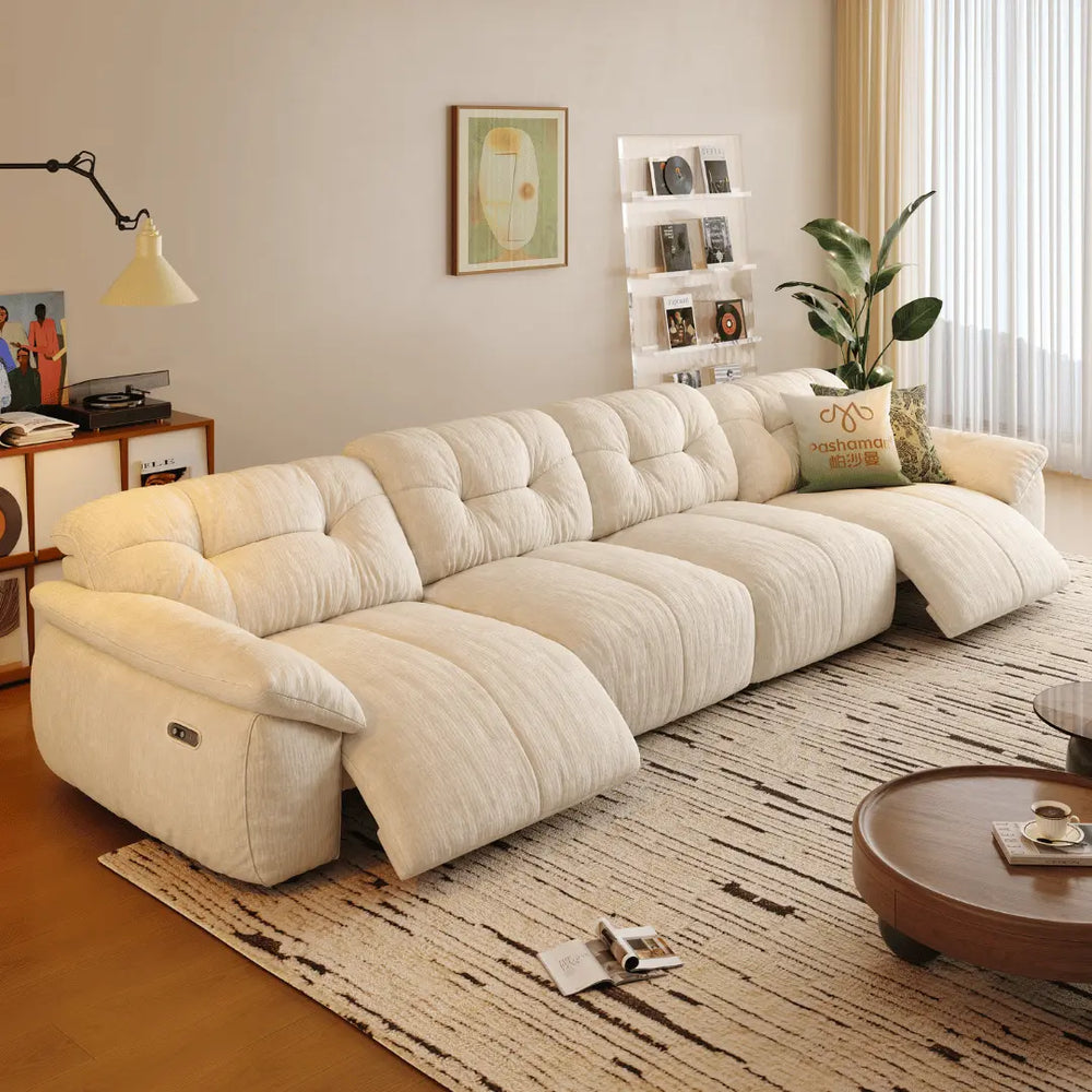 Lorenza Fabric Recliner Sofa (Water Repellent) - Esteller