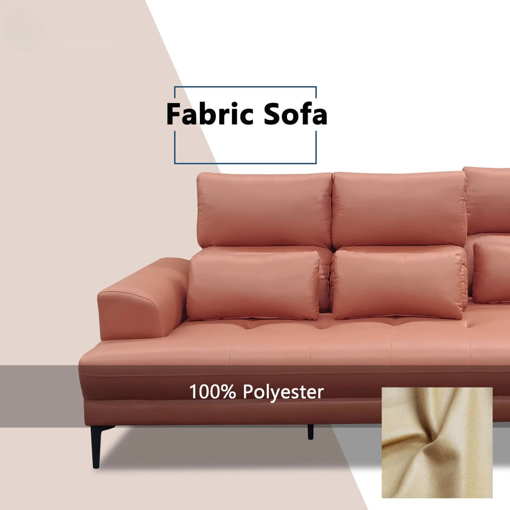 Veymar Fabric Adjustable Backrest Sofa (Pet Friendly & Easy Clean) KH