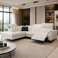 Veldora Genuine Leather Recliner Sectional Sofa MB