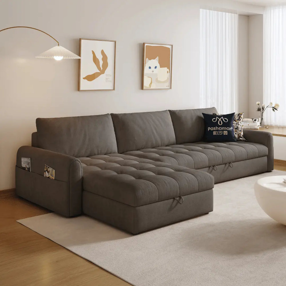 Perlino Fabric Sofa Bed (Water Repellent & Pet Friendly) - Esteller
