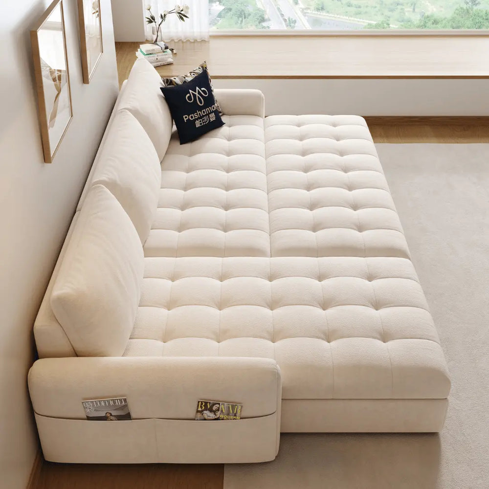 Perlino Fabric Sofa Bed (Water Repellent & Pet Friendly) - Esteller