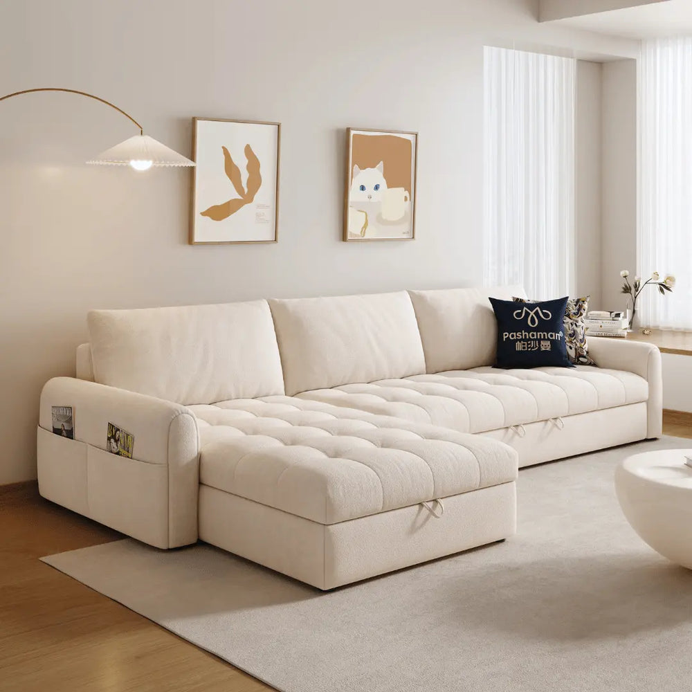 Perlino Fabric Sofa Bed (Water Repellent & Pet Friendly) - Esteller