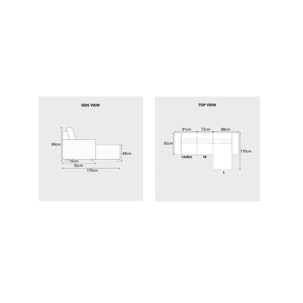 Korrel Fabric Recliner L-Shaped Sofa (Pet Friendly & Easy Clean) - Esteller
