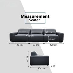 Istra Genuine Leather Sectional Sofa - Esteller