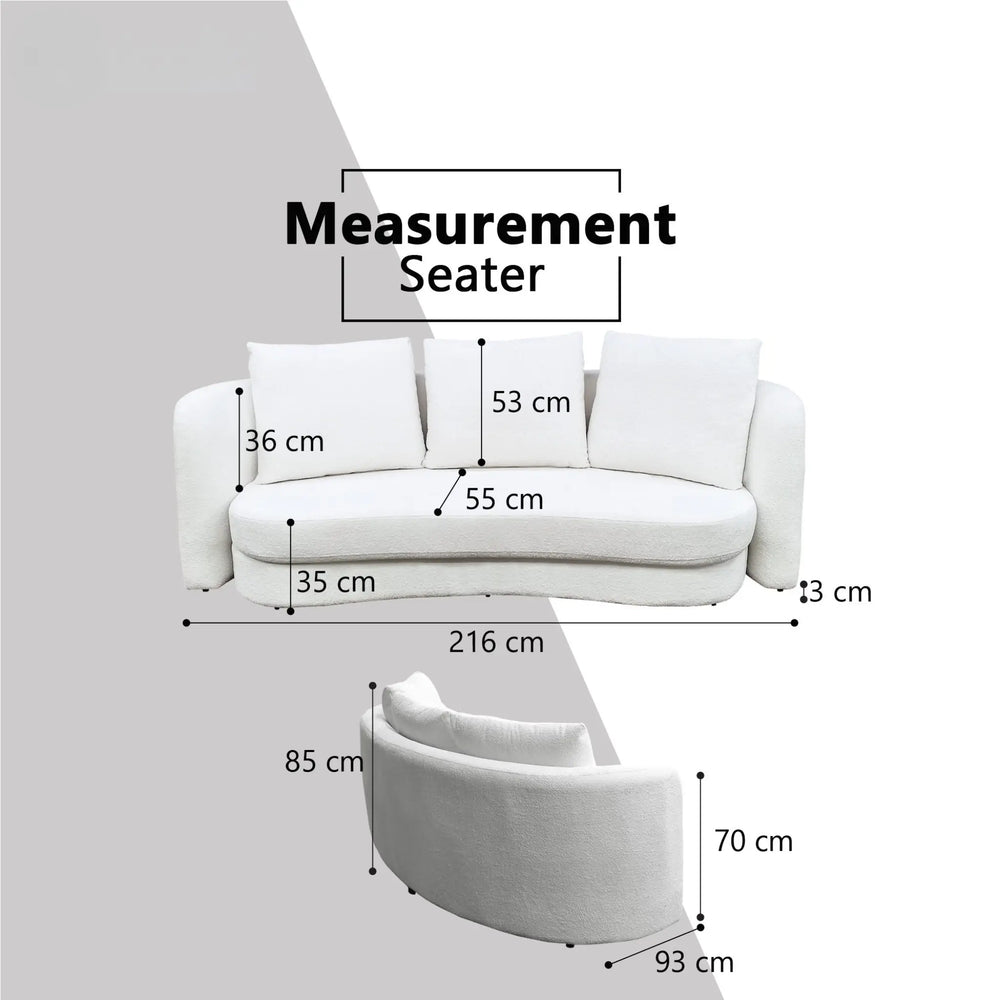Lyros Fabric Sofa (Pet Friendly & Easy Clean) - Esteller
