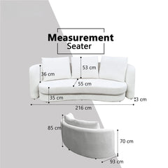 Lyros Fabric Sofa (Pet Friendly & Easy Clean) - Esteller