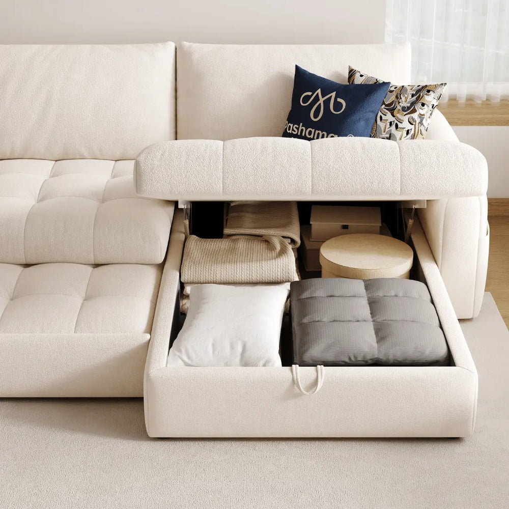 Perlino Fabric Sofa Bed (Water Repellent & Pet Friendly) - Esteller