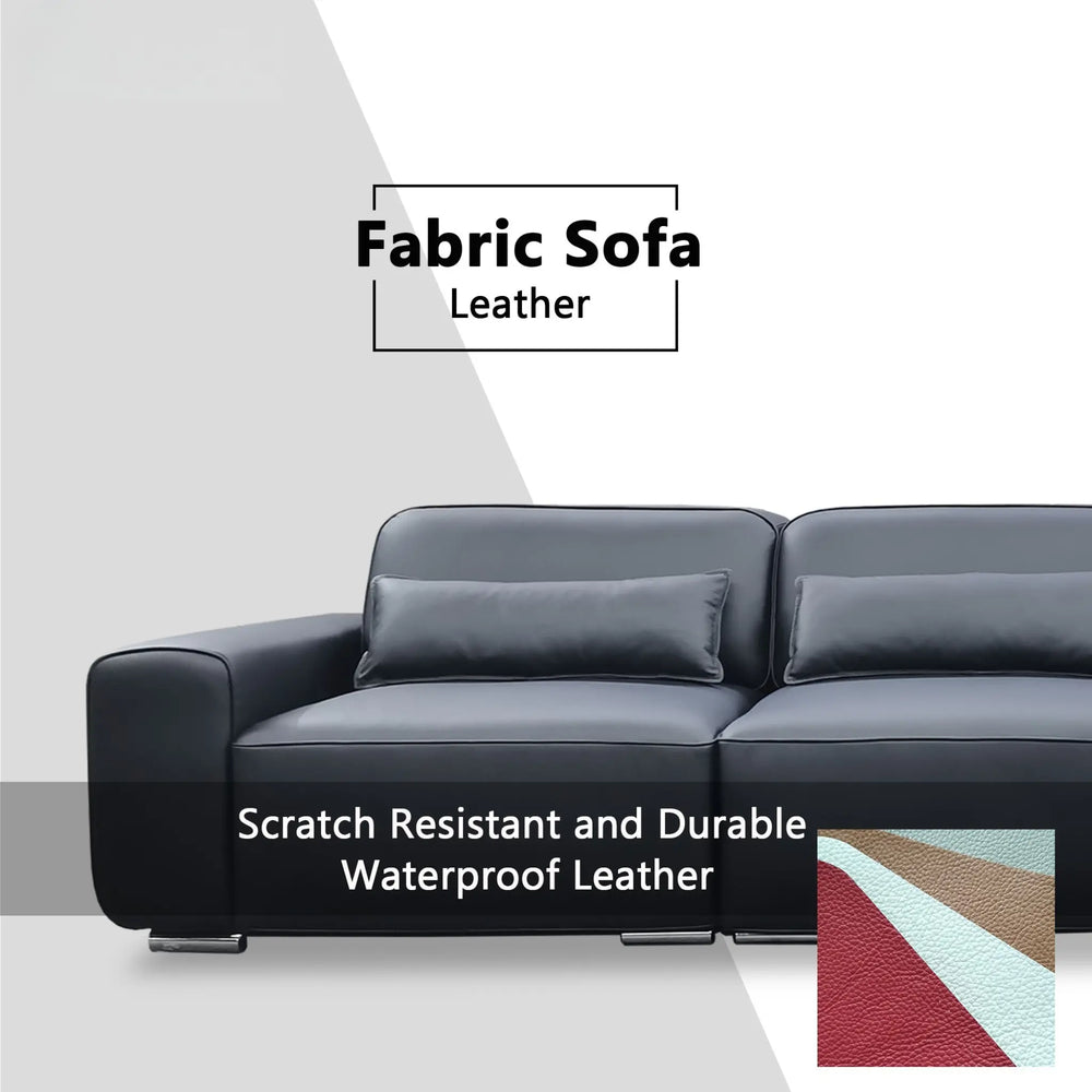 Istra Genuine Leather Sectional Sofa - Esteller