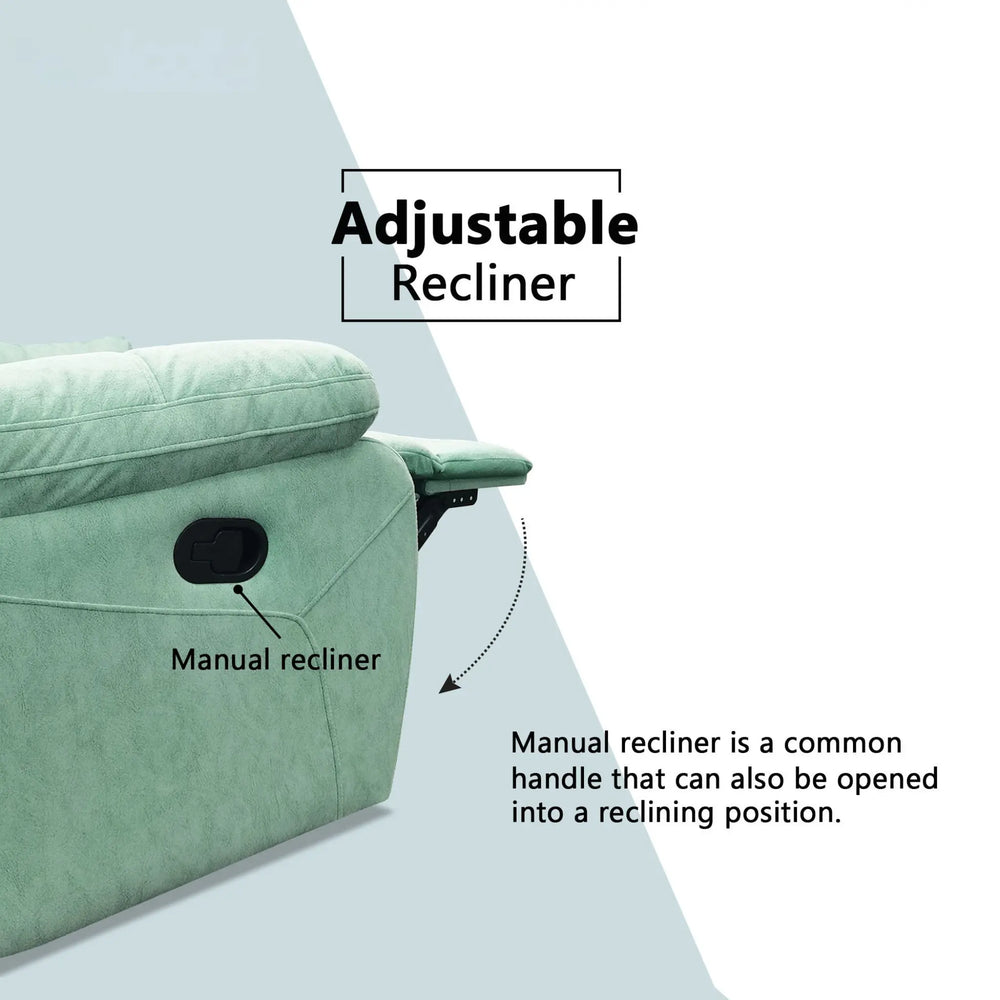 Myros Fabric Recliner Corner Sofa (Pet Friendly & Easy Clean) - Esteller