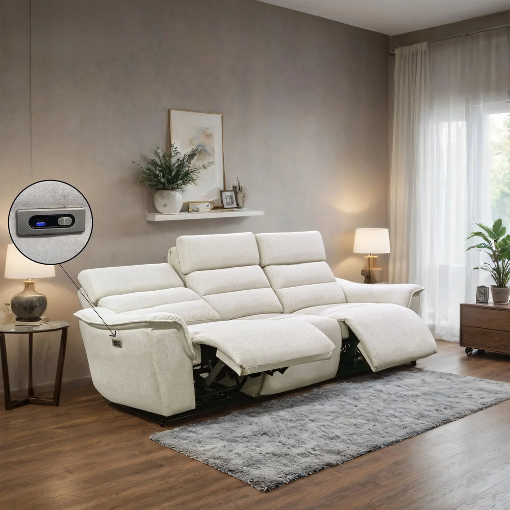 Avira Fabric Recliner Sofa (Pet Friendly & Easy Clean) - Esteller