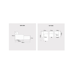 Ardyn Fabric Recliner L-Shaped Sofa (Pet Friendly & Easy Clean) - Esteller