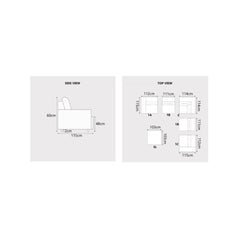 Korra Fabric Sectional Sofa - Esteller