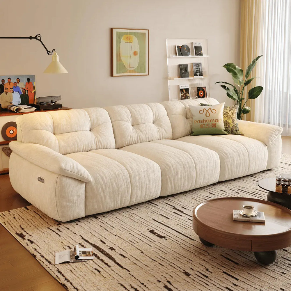 Lorenza Fabric Recliner Sofa (Water Repellent) - Esteller