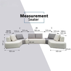 Ryven Fabric Sectional Sofa (Pet Friendly & Easy Clean) - Esteller