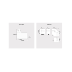 Kai Fabric Adjustable Legrest & Backrest Corner Sofa (Pet Friendly & Easy Clean) KH