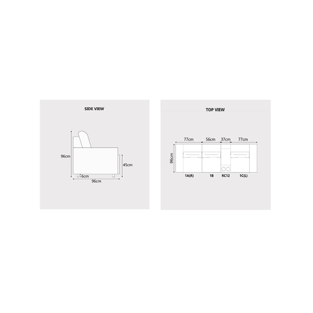 Soral Fabric Recliner Sofa (Pet Friendly & Easy Clean) - Esteller