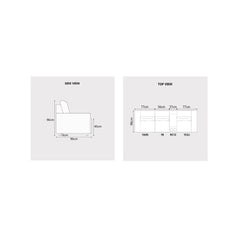 Soral Fabric Recliner Sofa (Pet Friendly & Easy Clean) - Esteller