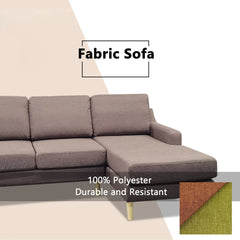 Orlinor Fabric L-Shaped Sofa (Pet Friendly & Easy Clean) KH