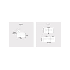 Havos Fabric Recliner Sofa (Pet Friendly & Easy Clean) - Esteller