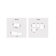 Nestor Fabric Adjustable Headrest Recliner Corner Sofa (Pet Friendly & Easy Clean) - Esteller