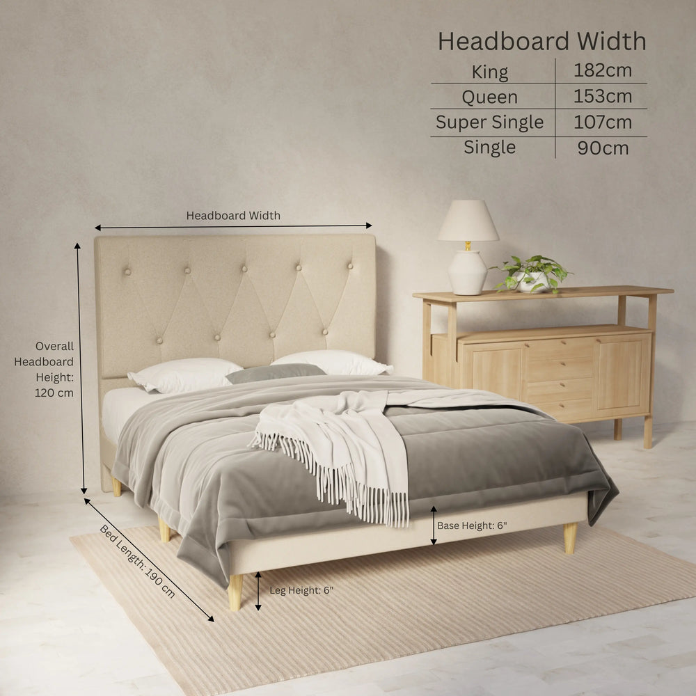 Valen Genuine Leather Bed Frame SSE