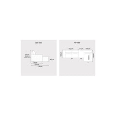 Prylen Fabric L-Shaped Sofa (Pet Friendly & Easy Clean) - Esteller
