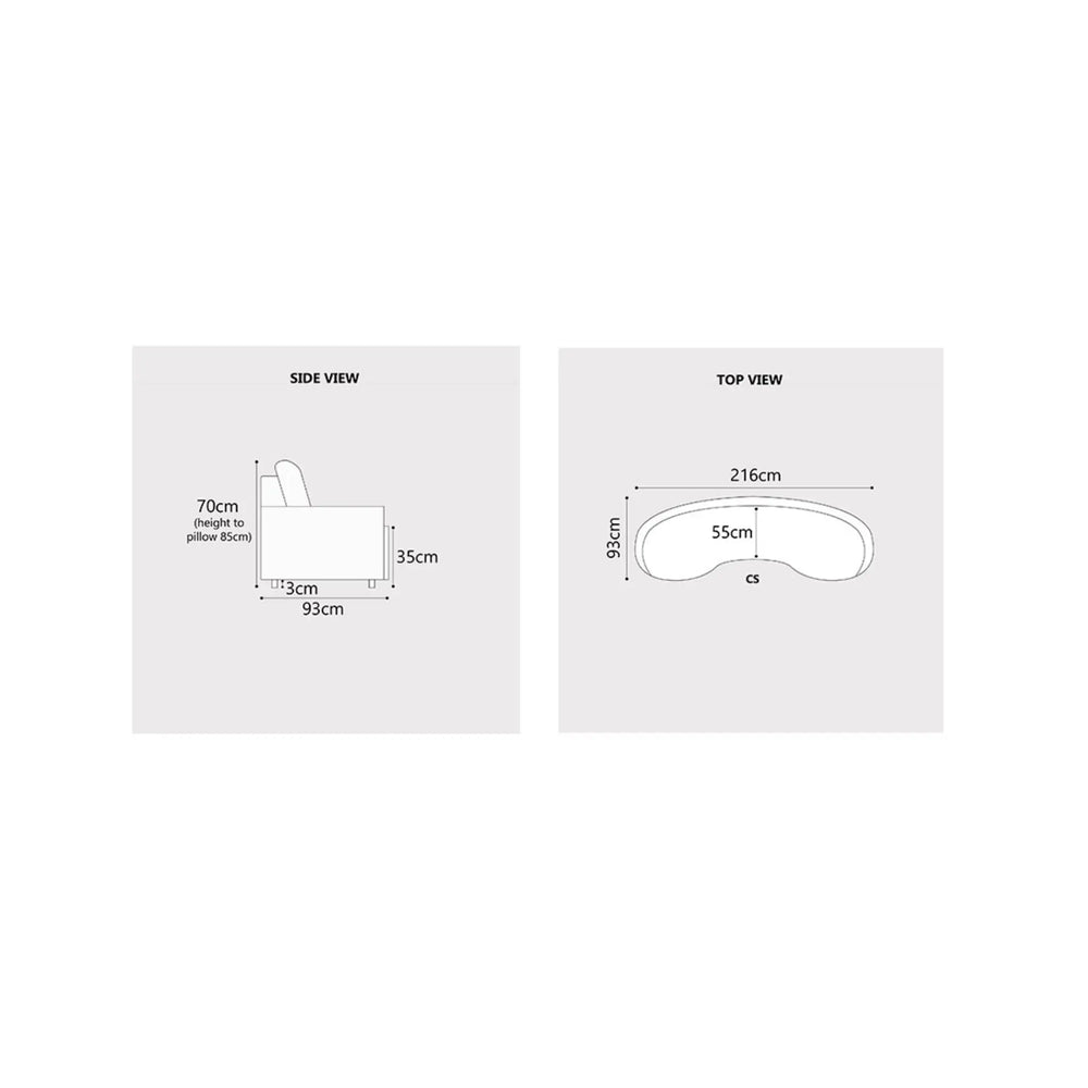 Lyros Fabric Sofa (Pet Friendly & Easy Clean) - Esteller