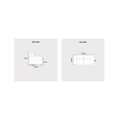 Terrava Fabric Adjustable Headrest Sofa (Pet Friendly & Easy Clean) - Esteller